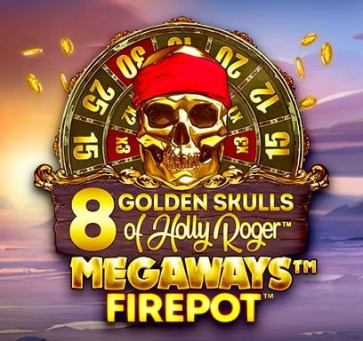 8 Golden Skulls of Holly Roger MEGAWAYS.